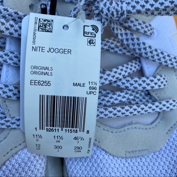 Adidas Originals Nite Jogger Size 12 Boost White - Picture 3 of 6